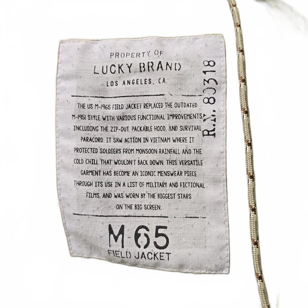 LUCKY BRAND UTILITY CAMO PATTERN FIELD JACKET COTTON MEDIUM - Picture 3 of 5
